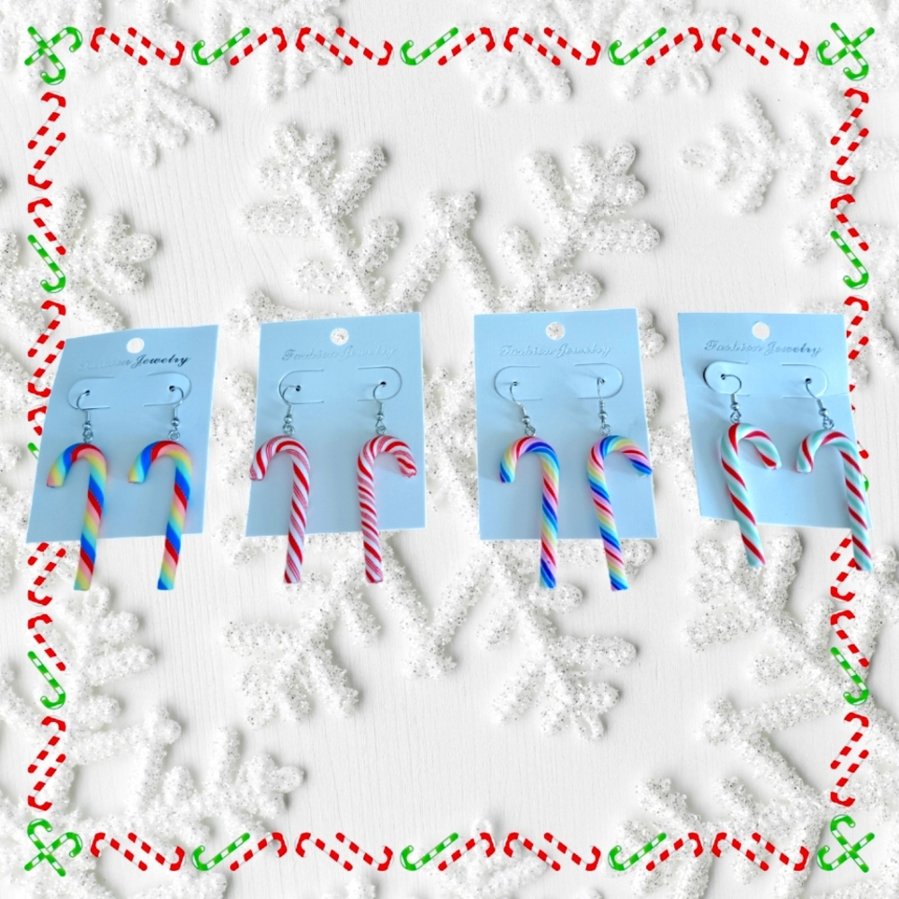 Candy Cane Earrings